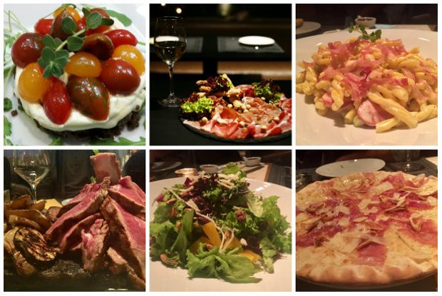 Cheesecake με κοπανιστή, γλυκοπικάντικη πίτσα, σαλάτες, αλλαντικά και τυριά και σωστά ψημένο κρέας, (photo: Κική Τριανταφύλλη)