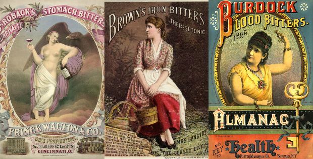 Παλιές διαφημίσεις για bitters