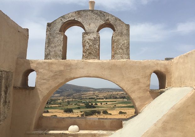 Η θέα από την ταράτσα του Πύργου Μπαζαίου