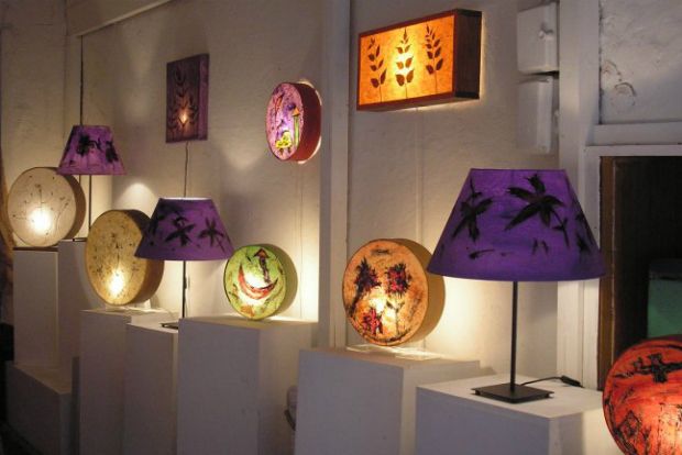 Φωτο: Δείγμα από τα εικαστικά φωτιστικά του Βασίλη Ντάγκα