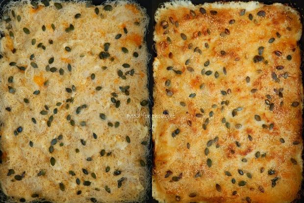 Η πίτα πριν και μετά το ψήσιμο, photo: Χρυσαυγή Μπόμπολα