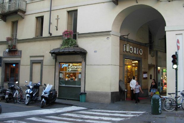 Γενική άποψη του Τορίνο σε λιθογραφία του 1880