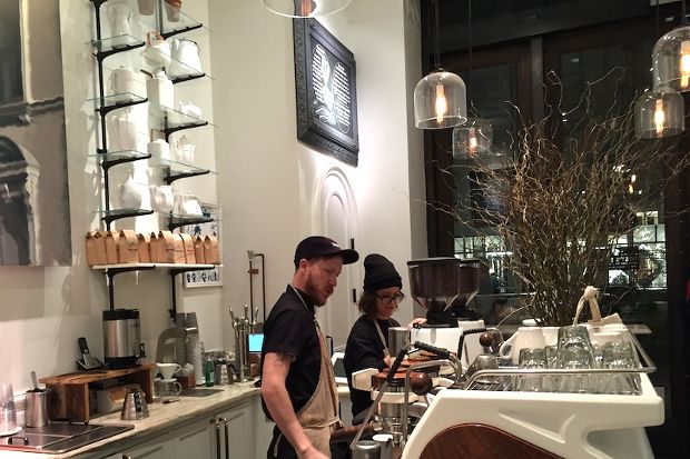 Στο Toby's Estate για εσπρεσάκι υψηλής ποιότητος.