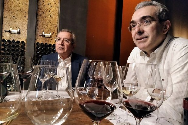 Οινογνωσία με την καθοδήγηση του γ. διευθυντή της Σεμέλη Οινοποιητική ΑΕ Ηλία Κωνσταντόπουλου και του οινολόγου Γιάννη Φλεριανού (Κική Τριανταφύλλη)