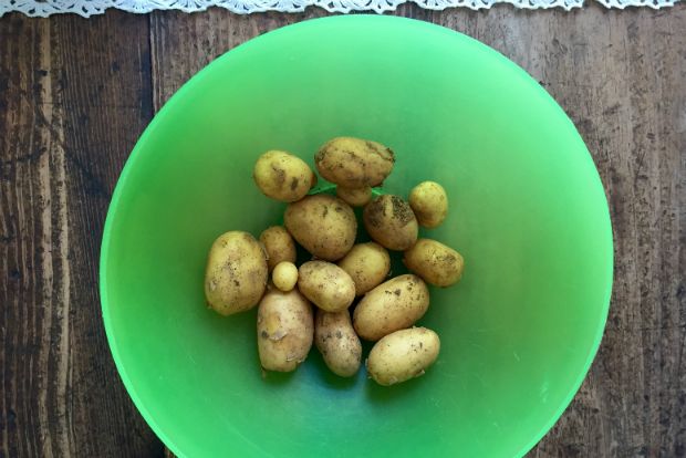 Ανοιξιάτικη πατατοσαλάτα με σχοινόπρασο