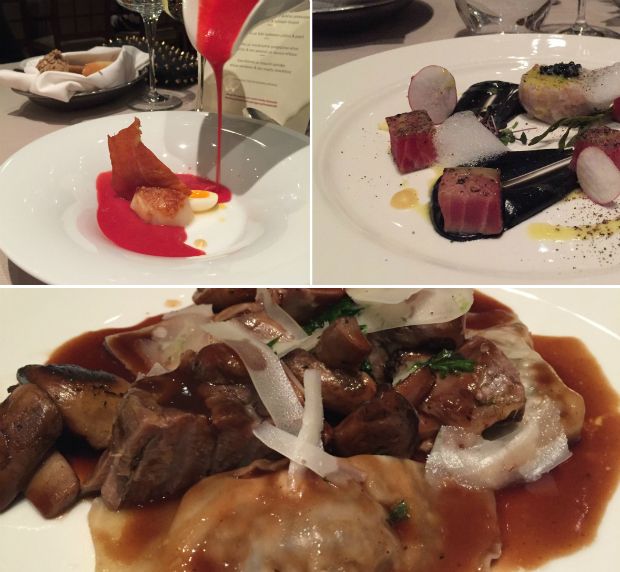 Χοιρινό φιλέτο με πουρέ, άγρια μανιτάρια και σάλτσα τρούφας