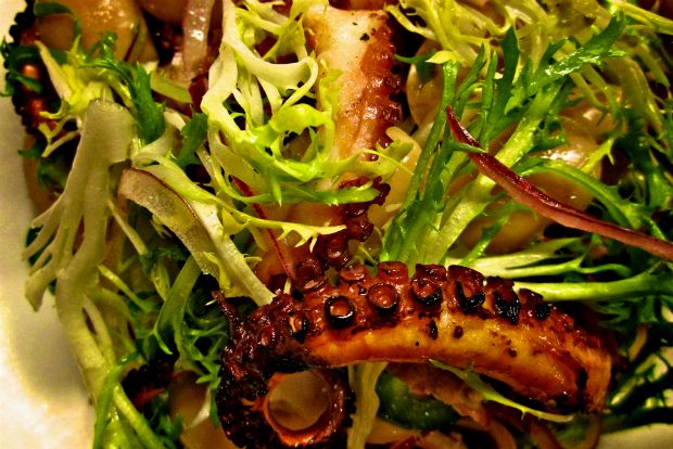 Χταπόδι μαρινάτο στα κάρβουνα