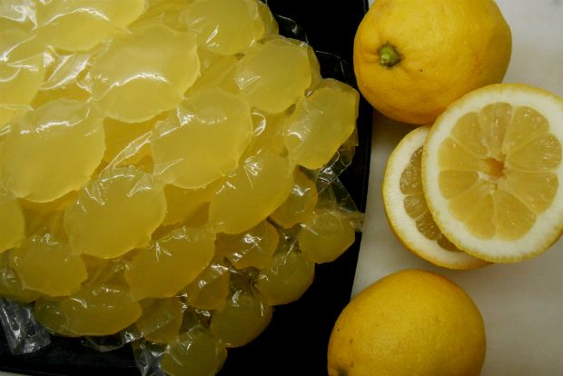 Χυμός λεμονιού σε παγάκια