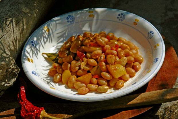 Φασόλια χάντρες με την παρέα τους