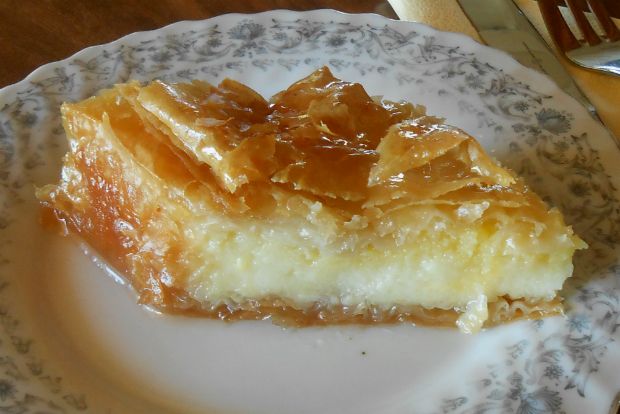 Γαλακτομπούρεκο «κρύο σιρόπι σε καυτό γλυκό»