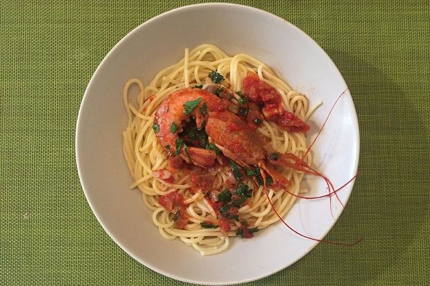 H γαριδομακαρονάδα του #lockdown