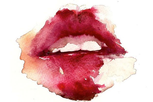 H σταγόνα στα χείλη της