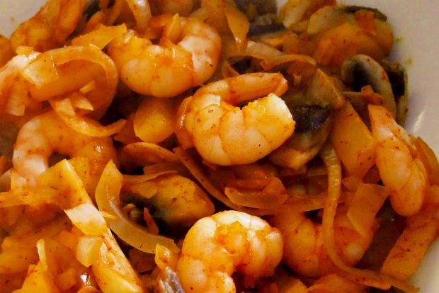 Καυτερές γαρίδες στο τηγάνι