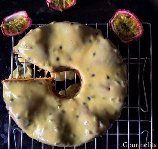 Κέικ με passion fruit και μανταρίνι