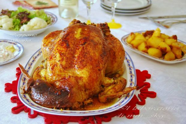 Κόκορας γεμιστός για το τραπέζι της γιορτής