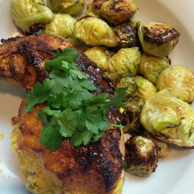 Κοτόπουλο στον φούρνο με κρούστα γιαουρτιού