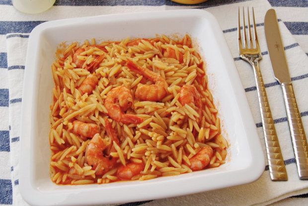 Kριθαρότο με γαρίδες, γκουρμέ από τα χεράκια σας!