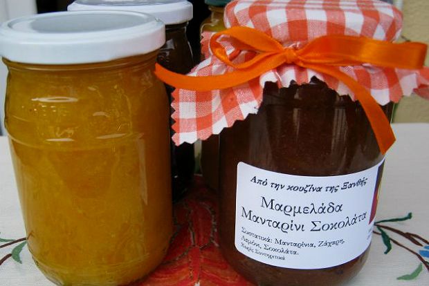 Μαρμελάδα μανταρίνι χιώτικο με σοκολάτα