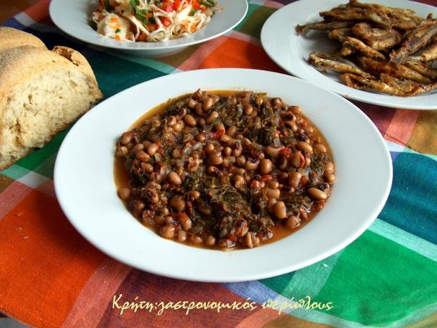 Μαυρομάτικα με μάραθα σε μαγείρεμα κρητικό