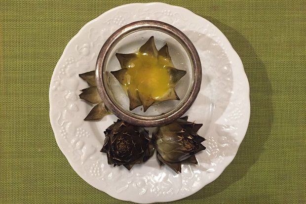 Μεζές με άγρια αγκιναράκια