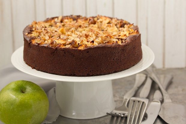 Μηλόπιτα με σοκολάτα, ρικότα και ελαιόλαδο