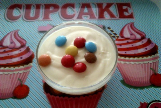 Μους λευκής σοκολάτας