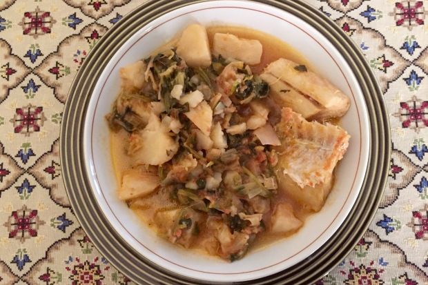 Μπακαλιάρος με πράσο και σέλερι, της μαμάς μου