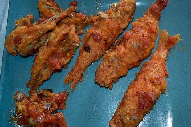 Μπαρμπούνια και γαύροι σαβόρο