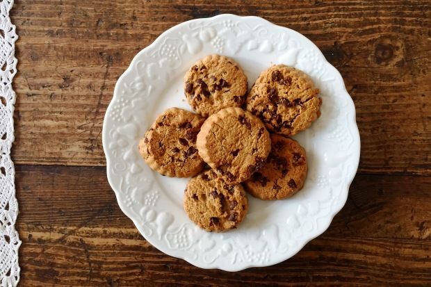 Μπισκοτάκια βρώμης με σοκολάτα, της Τζίνης