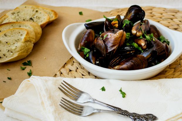 Μύδια με τα δάχτυλα