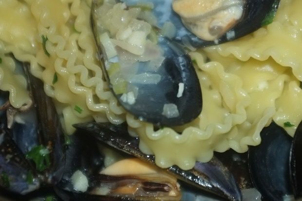 Μύδια Ολυμπιάδας Μαρινιέρ με Mακαρόνια