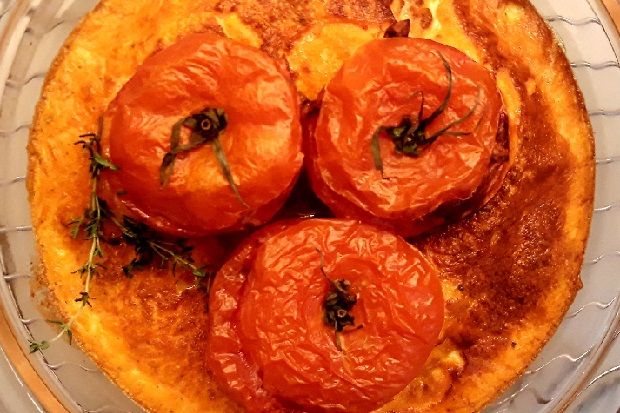 Ντομάτες γεμιστές με καγιανά στον φούρνο