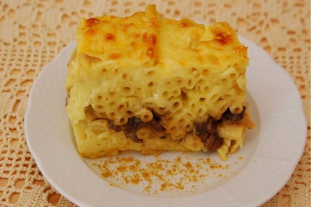 Παστίτσιο με μανιτάρια και τυριά