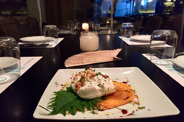 Ψητή κολοκύθα και μπουράτα αλά Walla Walla