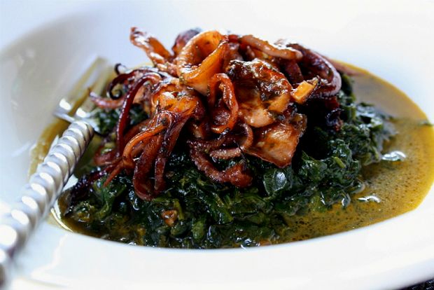 Σήμερα, σουπιές: με σπανάκι