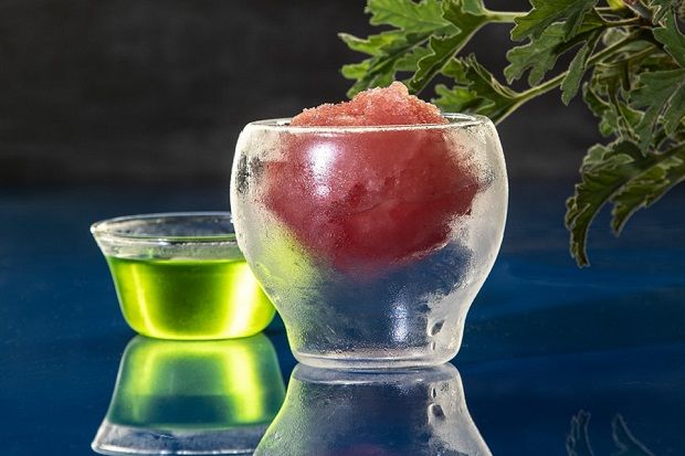 Σορμπέ καρπούζι εντός τόπου και χρόνου