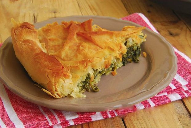 Σπανακόπιτα με πράσο και φινόκιο