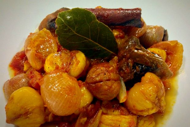 Τα κρητικά: κάστανα στιφάδο