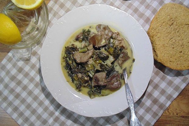 Τα Κρητικά: Συκωταριά αβγολέμονο