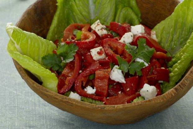 Τα πικάντικα: ψητές πιπεριές με φέτα