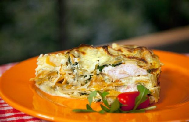 Ταλιατέλες ογκρατέν με κοτόπουλο και λαχανικά και δεν πετάμε τίποτε!