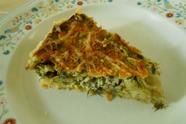 Τάρτα ανοιξιάτικη: με αγκινάρες και γραβιέρα